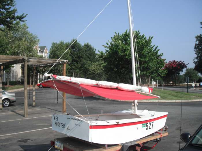 bimini shade made from picnic tarp