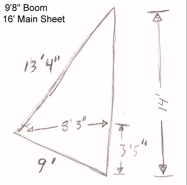 Bolger 59 Leg O Mutton Sprit Sail